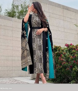 Tùy Chỉnh Thiết Kế Thời Trang Arab Giản Dị Abaya Cho Ramadan Thêu Sequin Jalabiyat Kaftan Cho Cộng Với Kích Thước Phụ Nữ Mùa Xuân Ma-rốc - Product Image 5