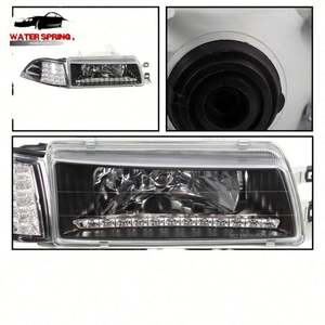 ไฟหน้า LED และไฟมุมสีดำสำหรับรถยนต์โตโยต้า โคโรลล่า <span class=keywords><strong>AE100</strong></span> <span class=keywords><strong>AE101</strong></span> ปี 1988-1992 - Product Image 2