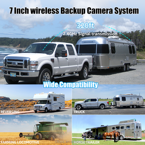 Telecamera di Retromarcia Wireless con Schermo HD da 7 Pollici, Custodia Magnetica Impermeabile IP67, Scheda TF da 128GB e <span class=keywords><strong>Batteria</strong></span> da 10000mAh - Product Image 4