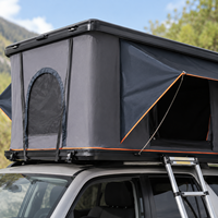 Caja de lona para techo de aluminio, caja de lona rígida para techo, caja de lona para techo para 3-4 personas, caja de lona para acampar al aire libre