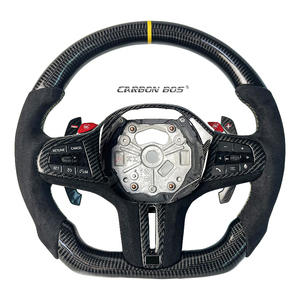 Modelo antiguo actualizado al nuevo modelo adecuado para <span class=keywords><strong>BMW</strong></span> M3 M5 G Series G30 <span class=keywords><strong>G20</strong></span> <span class=keywords><strong>328i</strong></span>, etc. Volante de fibra de carbono de cuero Alcantara - Product Image 1