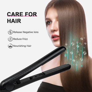 Fer plat avec logo personnalisé alisador de titanio planchas de cabello professionnel Lissage des cheveux chaud bigoudis votre logo - Product Image 5