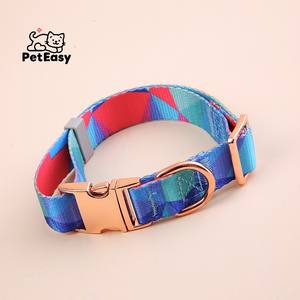 2025 gran oferta superventas hebilla de Metal colorido nailon cómodo transpirable mascota gato perro Universal Collar Correa conjunto - Product Image 2