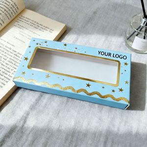 Custom Logo Empty Eyelash Boxes - Pink <b>Paper</b> Lash Packaging for Individual Lashes Supplier - Product Image 1