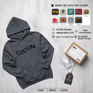 Custom Logo High Neck With Zipper Streetwear Men's Sweatshirts Quarter-Zip Hoodies for Streetwear and Gym Wear - Product Image 6