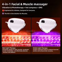Wiederaufladbares Myofasziales Schabewerkzeug Mikrostrom-Heizvibration 4 Modi Tiefengewebe-Muskelentspannung für Heimmassage
