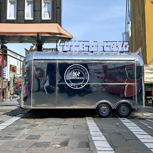 Chariots de nourriture entièrement équipés de petite taille 2025, chariot de concession alimentaire OEM, remorque à café, camion de restauration rapide mobile - Product Image 1