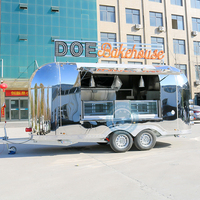 Remorque alimentaire de qualité supérieure, camion de restauration rapide, restaurant mobile, chariot à café en acier inoxydable pour les États-Unis et l'Europe