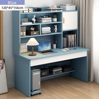 Bureau élégant en MDF avec étagère intégrée Table d'étude durable pour bureau à domicile Chambre à coucher Mobilier de bureau élégant