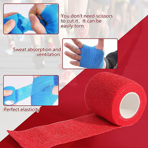 Bandage médical élastique autobloquant avec logo personnalisé Bandage de sport en mousse de coton en PU pour la <span class=keywords><strong>boxe</strong></span> Nouveau ruban de kinésiologie - Product Image 2