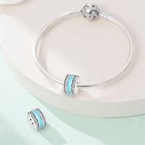 Oferta Especial: Cuentas Espaciadoras de Plata 925 con Zirconia para Localización de Hebillas, Abalorios DIY para Hacer Pulseras, Accesorios de Joyería de Moda para Mujer, Sorpresa - Product Image 3
