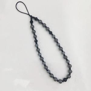 Étui <span class=keywords><strong>de</strong></span> <span class=keywords><strong>téléphone</strong></span> portable tendance en résine et pierre volcanique, plaqué or 18 carats, avec chaîne en métal colorée 32cm+5cm, design original fait main KKBEAD - Product Image 3