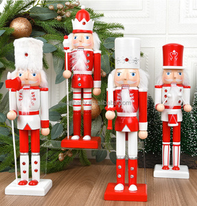 Wholesale Christmas Decorations Painted Wooden <b>Nutcracker</b> <b>Ornaments</b> for Holiday Presents and Crafts - Product Image 3
