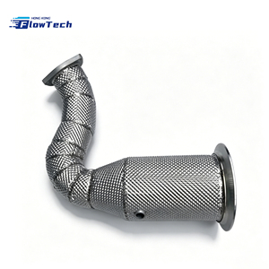 Tubería de Escape Turbo con Protector Térmico para Porsche Panamera 971 3.0T V6, Acero Inoxidable T304, Alto Flujo, Ajuste Directo - Product Image 2