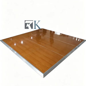 High Quality Anti Slip Dance Floor Portable Party Wedding Event Flooring with Plywood Platform Aluminum <b>Edging</b> - Product Image 1