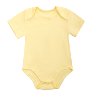 <span class=keywords><strong>Ropa</strong></span> de Recién <span class=keywords><strong>Nacido</strong></span> con Logotipo Personalizado, 0-24 Meses, Mono de Color Sólido, Traje de Escalada de Manga Corta <span class=keywords><strong>para</strong></span> Bebés Niños y Niñas - Product Image 4