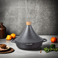 UCCLIFE marmite à tajine 28/32cm avec logo et couleur personnalisés Design classique OEM en aluminium Style classique pour la cuisine