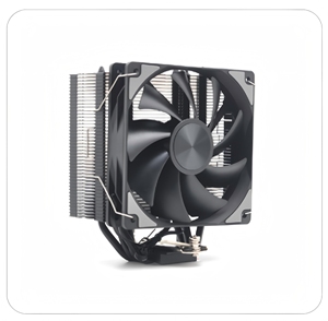 WELLSUNFAN 12025 Refroidisseur de processeur silencieux en cuivre et aluminium 12V 120x120x25mm <span class=keywords><strong>4</strong></span> caloducs à roulement à billes pour sockets Intel/Xeon FM1/AM3+/AM3 - Product Image 1