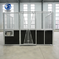 Box pour chevaux extérieur préfabriqué en métal galvanisé, portable, avec toit, de haute qualité, durable, faible entretien, longue durée de vie