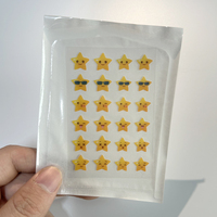 Patchs anti-acné hydrocolloïdes personnalisés en forme d'étoiles jaunes mignonnes (24 pièces) pour le traitement des boutons – Marque privée