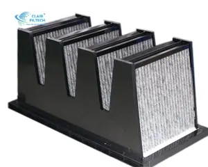 Filtro aria a forma di V con filtro a carboni attivi con filtro a V