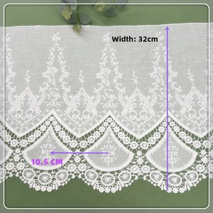 Phong Cách Châu Âu 32Cm Rộng Hình Chữ Nhật Ăn Khăn Trải Bàn Thân Thiện Với Môi <span class=keywords><strong>3D</strong></span> Thêu Hoa Bông Ren Bàn Cà Phê Mat Hoa - Product Image 5