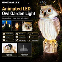 Momovalley Blanc Chaud IP65 Hibou LED Décor Diwali Lampes Étanche Ornement pour Fête Jardin Festivals Creative Motif Éclairage