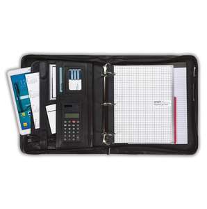 Leo Torresi New Design Genuine Leather Conference Folder Executive Folder for Men & Women- Black - Product Image 3