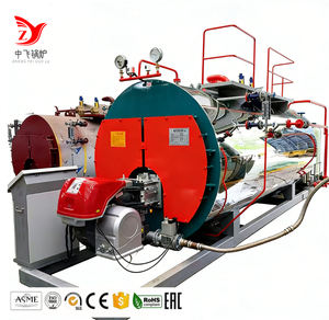 Chaudière à vapeur au gaz et au mazout Zhongfei WNS avec une efficacité de combustion élevée et un minimum de perte de chaleur pendant le fonctionnement - Product Image 1