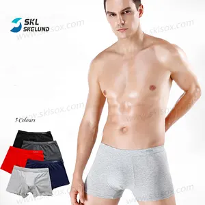 Bóxer de diseño personalizado Para Hombre, ropa interior de algodón transpirable, de cintura media, alta calidad, talla grande