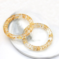 Connecteur de maillot de bain, anneau plat rond, or/argent/couleur personnalisée, 25 mm/43 mm