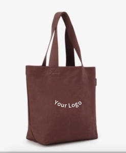 Sac fourre-tout en toile de coton biologique réutilisable en vrac avec motif de lettres imprimé personnalisé avec deux poignées pour une utilisation à la plage - Product Image 3