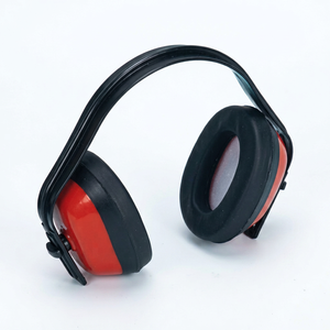 Protège-oreilles de sécurité industrielle CE EN352-1, norme ANSI S3.19, coques rouges en ABS, 26 dB, intrinsèquement sûrs - Product Image 1