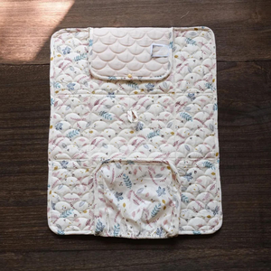 Matelas à langer pour bébé et tout-petit IVY K-HND-001 en coton à motif de dessin animé, tapis à langer pour bébé, quatre saisons, lavable, respectueux de la peau - Product Image 4