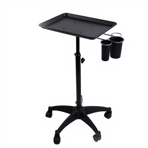 Chariot de coiffure transfrontalier sur roulettes, à levage, pour teinture à chaud, monocouche, en PVC épaissi, avec base 5 étoiles - Product Image 1