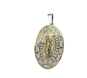 Dongguan In <span class=keywords><strong>Acciaio</strong></span> <span class=keywords><strong>Inox</strong></span> Vergine Maria Vergine di Guadalupe Pendente Della Collana Del Choker - Product Image 1