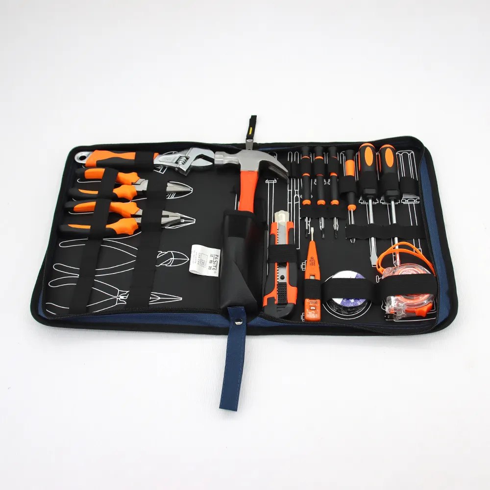 Kit de herramientas eléctricas portátiles para el hogar, bolsa de herramientas de reparación de alta resistencia 1680D
