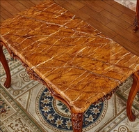 Ensemble Table et Chaises de Salle à Manger Luxe Design Moderne, Cadre en Bois Sculpté à la Main pour Maison, Villa, Restaurant, Salon, Hôtel, Bar