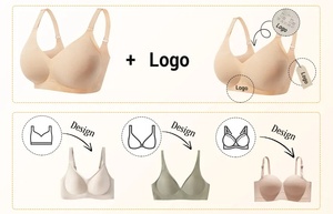 Reggiseno Push-Up Senza Cuciture OEM per <span class=keywords><strong>Donna</strong></span>, Supporto Morbido Senza Ferretto, Traspirante, Copertura Completa per Seni Grandi - Product Image 6