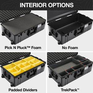 Free Sample Jiayuan <b>Small</b> ABS Plastic IP68 Protection Level Lightweight Buckle Closure Spinner <b>Wheels</b> Carrying <b>Case</b> for - Product Image 6