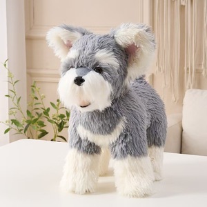 Juguete de Peluche Realista de <span class=keywords><strong>Yorkshire</strong></span> <span class=keywords><strong>Terrier</strong></span>, Westie, Schnauzer, Relleno de Algodón PP, Alivia el Estrés, Regalo Unisex para Fiestas - Product Image 4