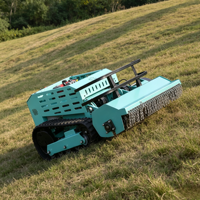 Tondeuse robotisée industrielle à moteur diesel 4 temps de 1000 mm avec lame de débroussaillage, télécommandée, certifiée CE EPA, pour l'agriculture et le défrichement intensif
