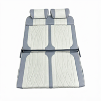 Siège banquette universel réversible en cuir microfibre pour fourgonnette 2 places, lit pliable double face, pièces de modification pour voiture et camping-car