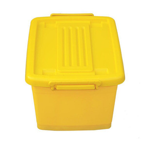Caja de Almacenamiento de Residuos Médicos de 40L, Plástico Amarillo con Tapa, para Uso Hospitalario - Product Image 3