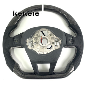 Volante de Fibra de Carbono Personalizado para Seat <span class=keywords><strong>Cupra</strong></span> con Elegante Franja Superior de Carreras, Compatible con Tavascan, Terramar, Formentor, León, <span class=keywords><strong>Ibiza</strong></span> - Product Image 6