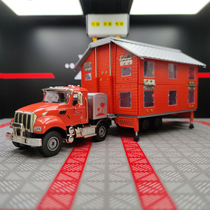 KDW 1:50 Nouveau Design Comme Cadeaux Pour Enfants Déformé Camper Caravan Rv Toy Car Trailer Real Model Toy Toy Truck Die Cast Alloy Toy Cars - Product Image 2