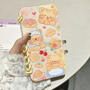 Tốt Nhất Bán Trường Máy In Dễ Thương Phim Hoạt Hình Bìa Cuộn Dây Notepad Lật Đứng Cô Gái Trường Hợp Điện Thoại Cho Iphone 16 15 14 13 12 Pro Max - Product Image 1