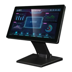 18.5 Inch Customized Industrial Computer High Data Security Resistive Touch Touch Screen All In 1 Industrial Computer