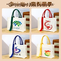 Sacs en toile personnalisés avec logo, sacs en toile laminée épaisse avec rubans, sur mesure selon votre design pour les entreprises