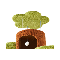 Nouvelle Villa pour Chat Moderne et Luxueuse en Bois Durable à Trois Niveaux 2025 avec Plateforme de Saut et Griffoir